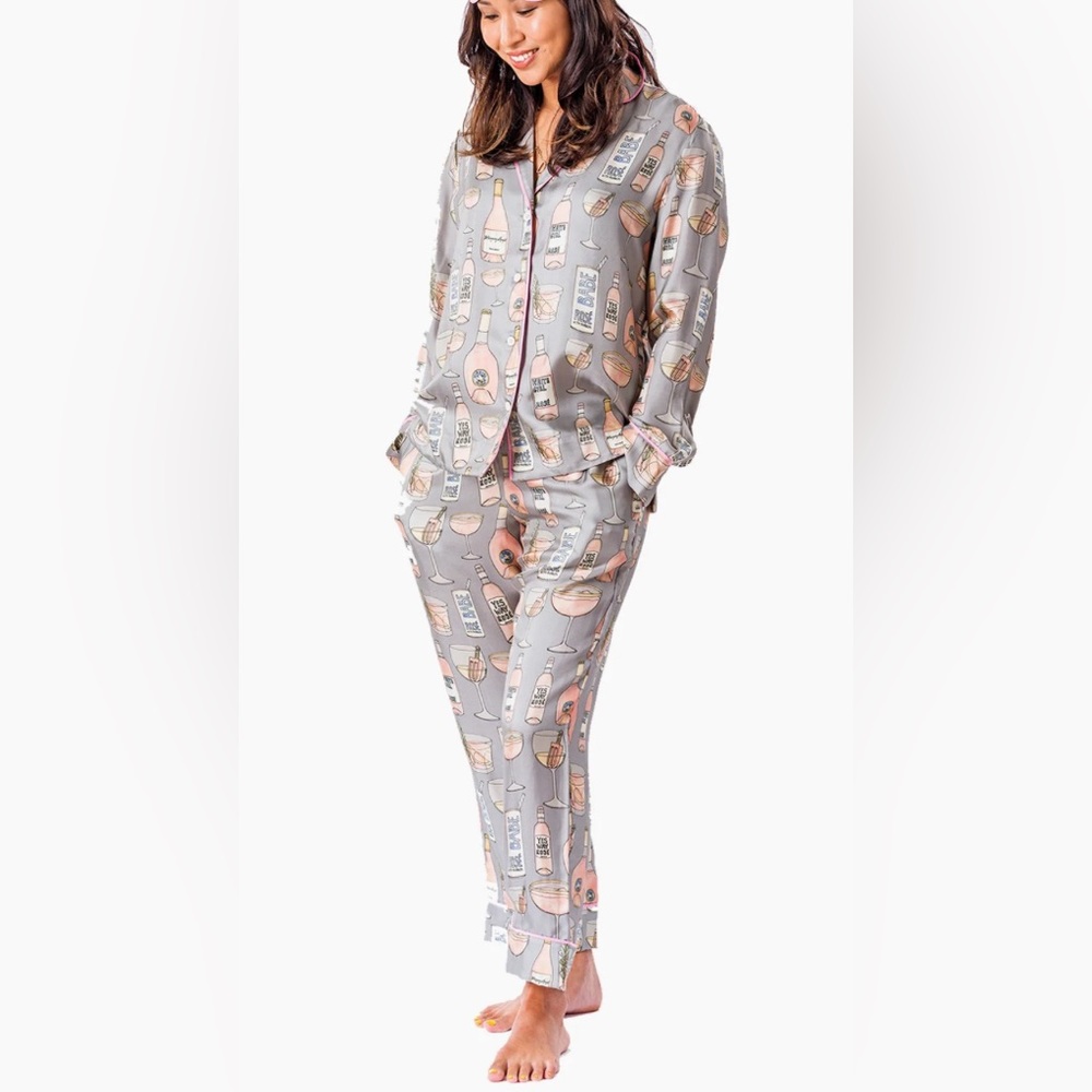 CJW Rose All Day Long Pajama Set ~ Size Small